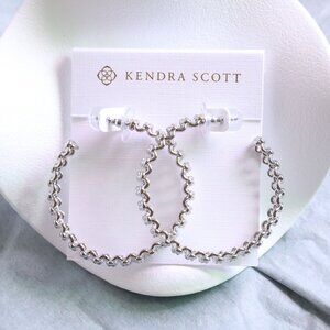 Kendra Scott Fallyn Hoop Earrings in Silver
